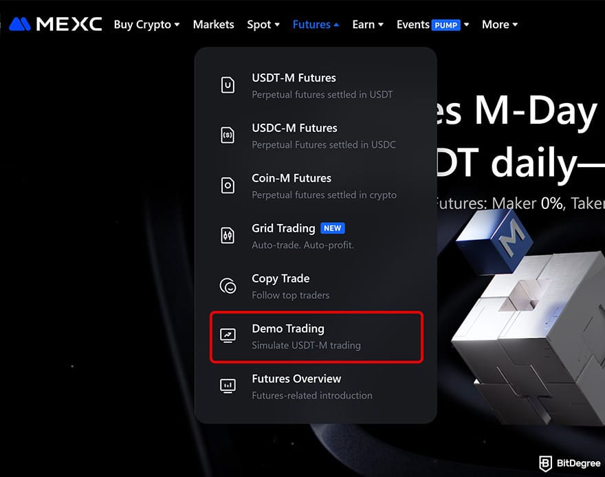 MEXCのレビュー:先物デモ取引の使い方 MEXCのレビュー:先物デモ取引の使い方